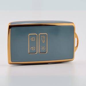 Premium Key Cover For Renault (Grey) - Espace - Megane - Arkana - Koleos - Kadjar - Austral - Magne E-Tech - Rafale