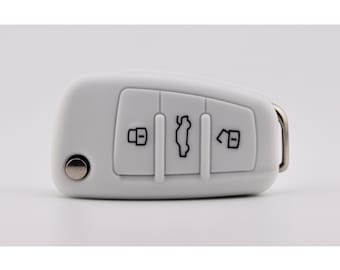 Key Cover for Audi (White) – A1, A3, A4, A6, Q2, Q3, Q7, TT, S1, S3
