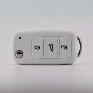 Silicone Key Cover for VW, SEAT, Skoda: White Key Fob Protector