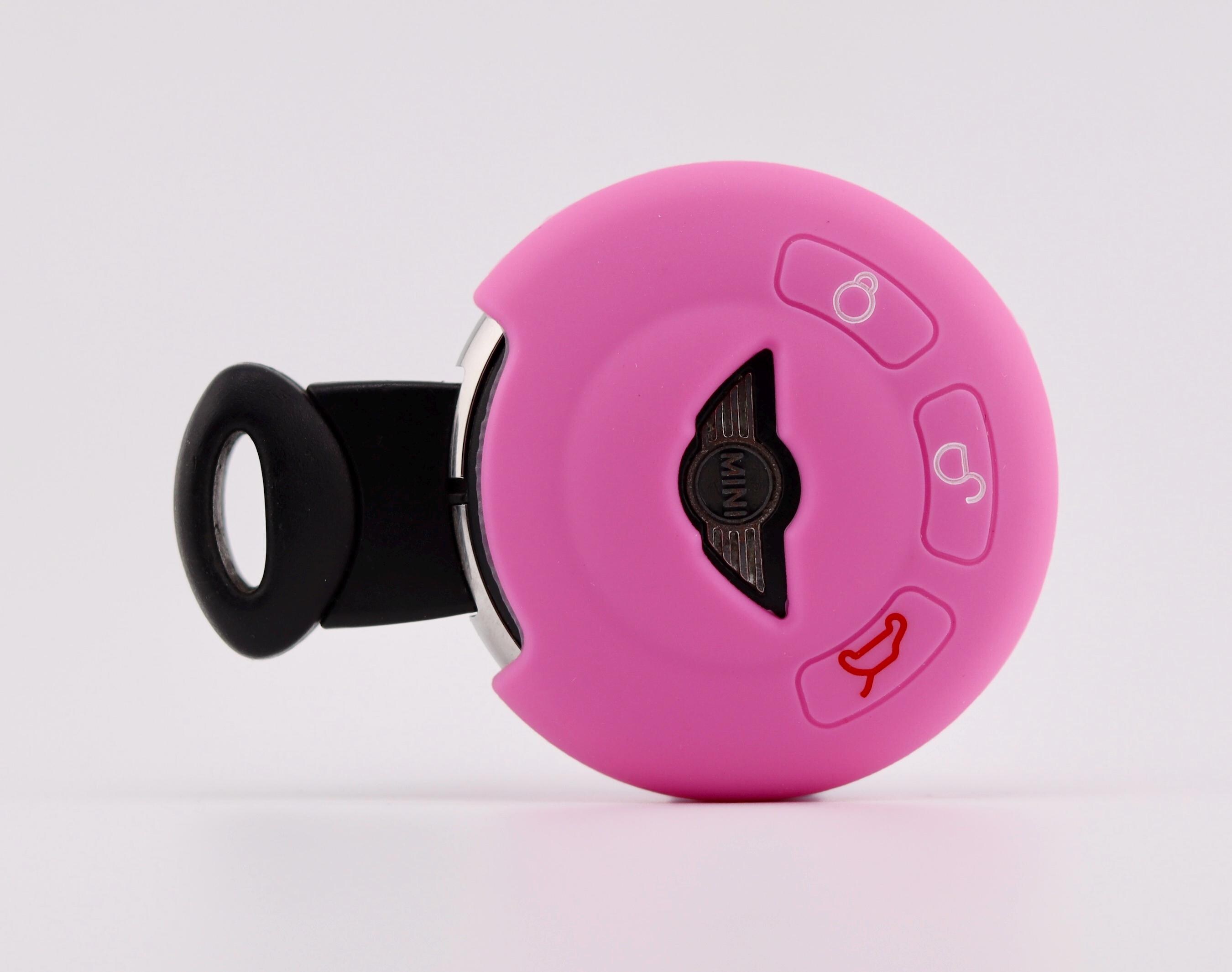 Key Cover For Mini (Pink) - Cooper - Clubman - Countryman - Clubvan - Paceman - Roadster - Hatch