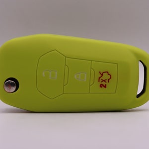 Key Cover for Ford (Green) - Mondeo, Mustang, Ranger, Custom, Everest, Edge, F-150, F-250, S-Max, Galaxy
