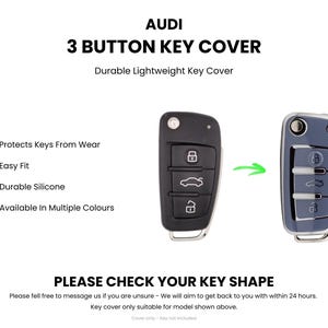 Premium Key Cover for Audi (White) – A1, A3, A4, A6, Q2, Q3, Q7, TT, S1, S3 image 8