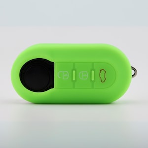 Bright Green Silicone Key Cover: Fiat, Peugeot, Citroen, Vauxhall