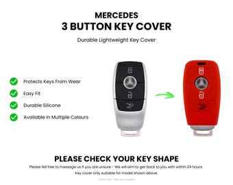 ontto Autoschlüssel Hülle Cover Schlüsselanhänger für Mercedes C S E