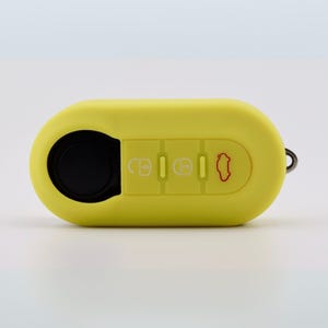 Key Cover for Fiat/ Vauxhall/ Peugeot/ Citroen (Yellow) - Fiat 500, Punto, Panda, Ducato, Combo, Relay, Boxer, Bipper, Nemo