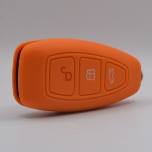 Ford Key Cover Orange Fiesta Focus Kuga S-Max C-Max B-Max Galaxy Courier image 2