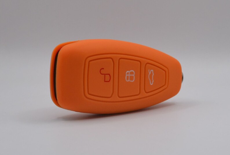 Ford Key Cover Orange Fiesta Focus Kuga S-Max C-Max B-Max Galaxy Courier image 2