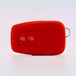 Key Cover for Toyota (Red) - Corolla, Prius, Camry, C-HR, RAV4