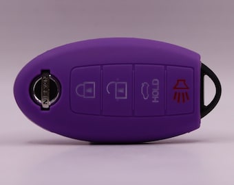 Purple Silicone Key Cover for Nissan: Pathfinder, Qashqai, Rogue