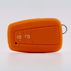 Key Cover for Toyota (Orange) - Corolla, Prius, Camry, C-HR, RAV4