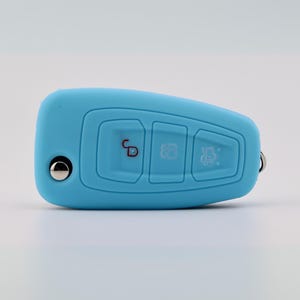 Key Cover for Ford (Light Blue) - Focus, Transit, Custom, Connect, Galaxy, Tourneo, Ranger, S-Max, C-Max