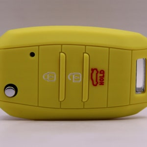 Yellow Kia Key Cover: Sportage, Rio, Optima, and More