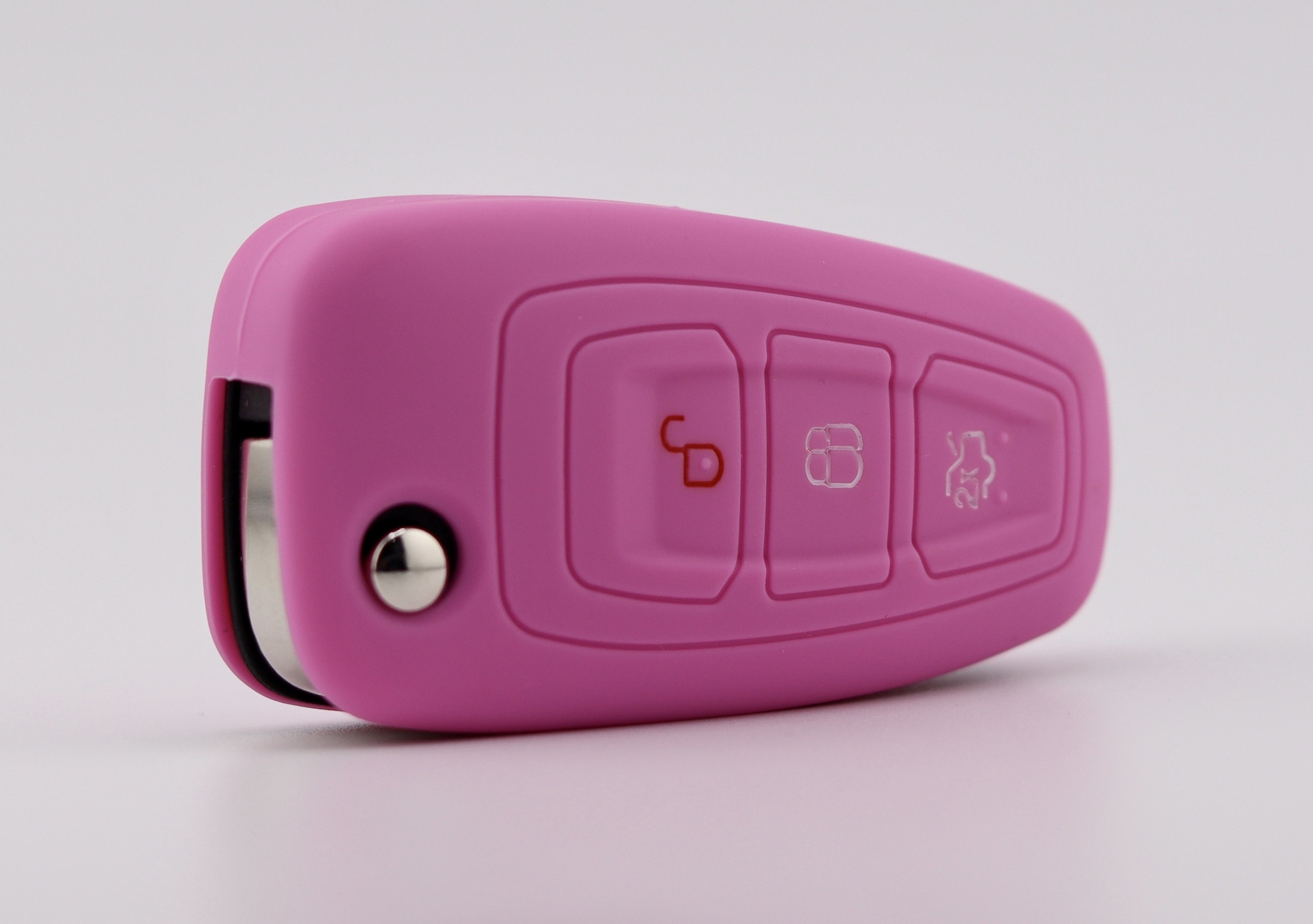 Articoli Regalo E Merchandising Rivestimento In Silicone Rosa Neon Custodia Per Chiave Auto A 3 - Foto 2