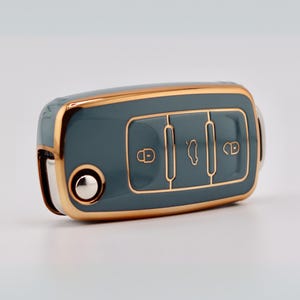 Grey Key Cover for Volkswagen, SEAT, Skoda