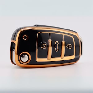 Premium Audi Key Cover (Black) – A1 - A3 - A4 - A6 - Q2 - Q3 - Q7 - TT - S1 - S3