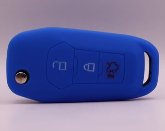 Key Cover for Ford (Dark Blue) - Mondeo, Mustang, Ranger, Custom, Everest, Edge, F-150, F-250, S-Max, Galaxy