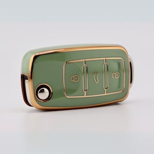 Green Key Cover for Volkswagen, SEAT, Skoda