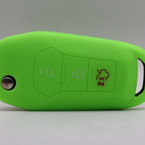 Key Cover for Ford (Bright Green) - Mondeo, Mustang, Ranger, Custom, Everest, Edge, F-150, F-250, S-Max, Galaxy