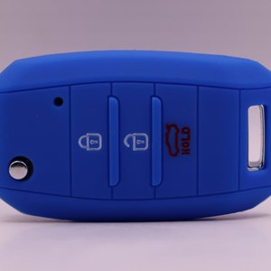 Dark Blue Kia Key Cover: Sportage, Rio, Optima, and More