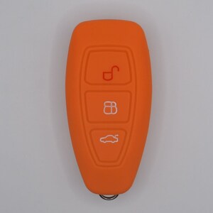 Ford Key Cover Orange Fiesta Focus Kuga S-Max C-Max B-Max Galaxy Courier image 5