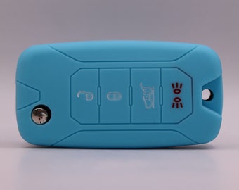 Key Cover for Jeep (Light Blue) - Renegade, Wrangler
