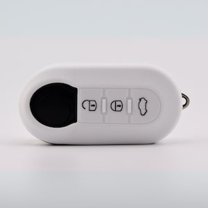 Peugeot/ Citroen/ Vauxhall/ Fiat Key Cover (White) - Fiat 500 - Fiorino - Doblo - Panda - Punto - Boxer - Bipper - Relay - Nemo