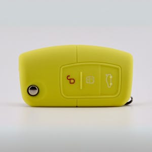 Key Cover for Ford (Yellow) - Focus, Fiesta, Mondeo, Kuga, S-Max, C-Max, B-Max, Galaxy