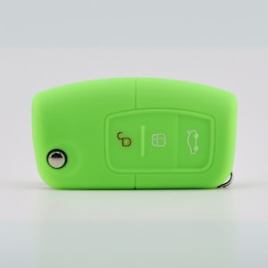 Key Cover for Ford (Bright Green) - Focus, Fiesta, Mondeo, Kuga, S-Max, C-Max, B-Max, Galaxy
