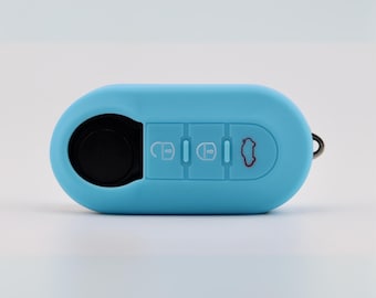 Funda para llave Fiat/ Vauxhall/ Peugeot/ Citroën (azul claro) - Fiat 500, Punto, Panda, Ducato, Combo, Relay, Boxer, Bipper, Nemo