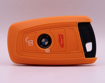 Cover per chiave BMW (arancione) - Serie 1, Serie 2, Serie 3, Serie 4, Serie 5, Serie 7, X1, X2, X3, X4, X5, X6