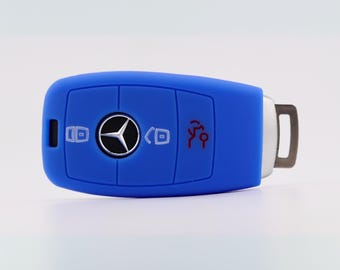 Key Cover for Mercedes (Dark Blue) - GLA, CLA, Sprinter, A Class, B Class, C Class, E Class, G Class, V Class, GLC