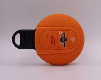 Key Cover For Mini (Orange) - Cooper - Clubman - Countryman - Clubvan - Paceman - Roadster - Hatch