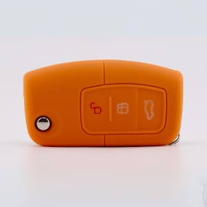 Key Cover for Ford (Orange) - Focus, Fiesta, Mondeo, Kuga, S-Max, C-Max, B-Max, Galaxy