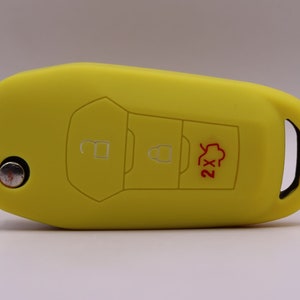 Key Cover for Ford (Yellow) - Mondeo, Mustang, Ranger, Custom, Everest, Edge, F-150, F-250, S-Max, Galaxy