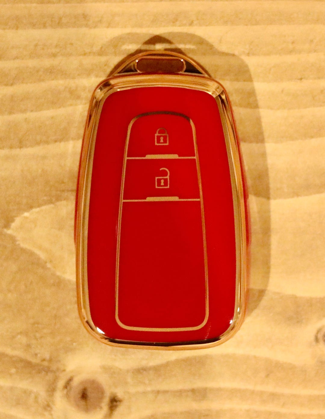 Premium Key Cover for Toyota (red) - Corolla, Prius, Camry, C-HR, RAV4 ...