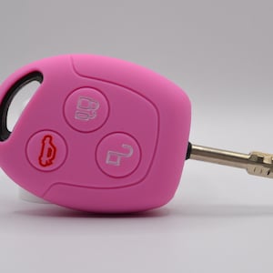Ford Key Cover (Pink) - Transit - Fiesta - Connect - C-Max - Focus - Fusion - Mondeo - S-Max - Galaxy - Courier