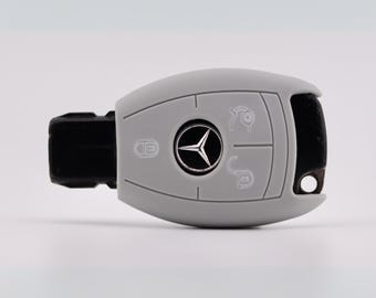 Key Cover for Mercedes (Grey) - GLA, CLA, Sprinter, Vito, A Class, B Class, C Class, E Class, S Class, G Class, M Class, V Class