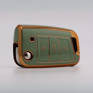 Green Key Cover for Volkswagen, Seat, Skoda