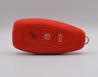 Ford Key Cover (Red) - Fiesta - Focus - Kuga - S-Max - C-Max - B-Max - Galaxy - Courier