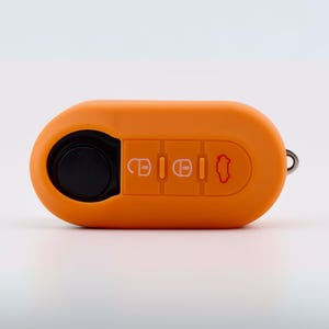 Orange Silicone Key Cover: Fiat, Peugeot, Citroen, Vauxhall