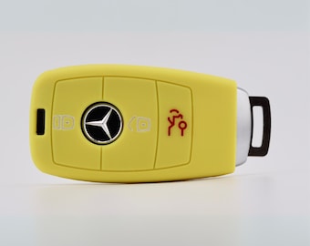 Key Cover for Mercedes (Yellow) - GLA, CLA, Sprinter, A Class, B Class, C Class, E Class, G Class, V Class, GLC