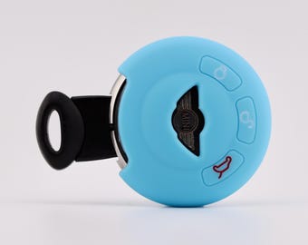 Key Cover For Mini (Light Blue) - Cooper, Clubman, Countryman, Clubvan, Paceman, Roadster, Hatch