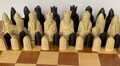 Isle of Lewis Chessmen: Resin & Stone Replica Set - As displayed in the British Museum