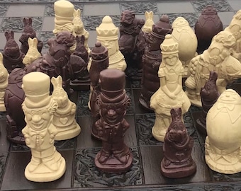 Alice in Wonderland Chess Set: Resin Novelty Chess Pieces