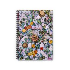 Spiral Notebook - Ruled Line - Abstract Art