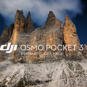 DJI Osmo Pocket 3: paquete de LUT cinematográficos para metraje D-LOG M de 10 bits