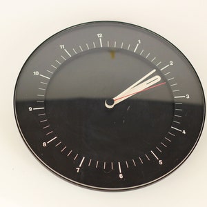 Vintage wall clock Junghans Werk Reinhold Weiss Design / Chicago Wall Clock from 70s / 80s mid century clock Model 5W1 Germany / France retro