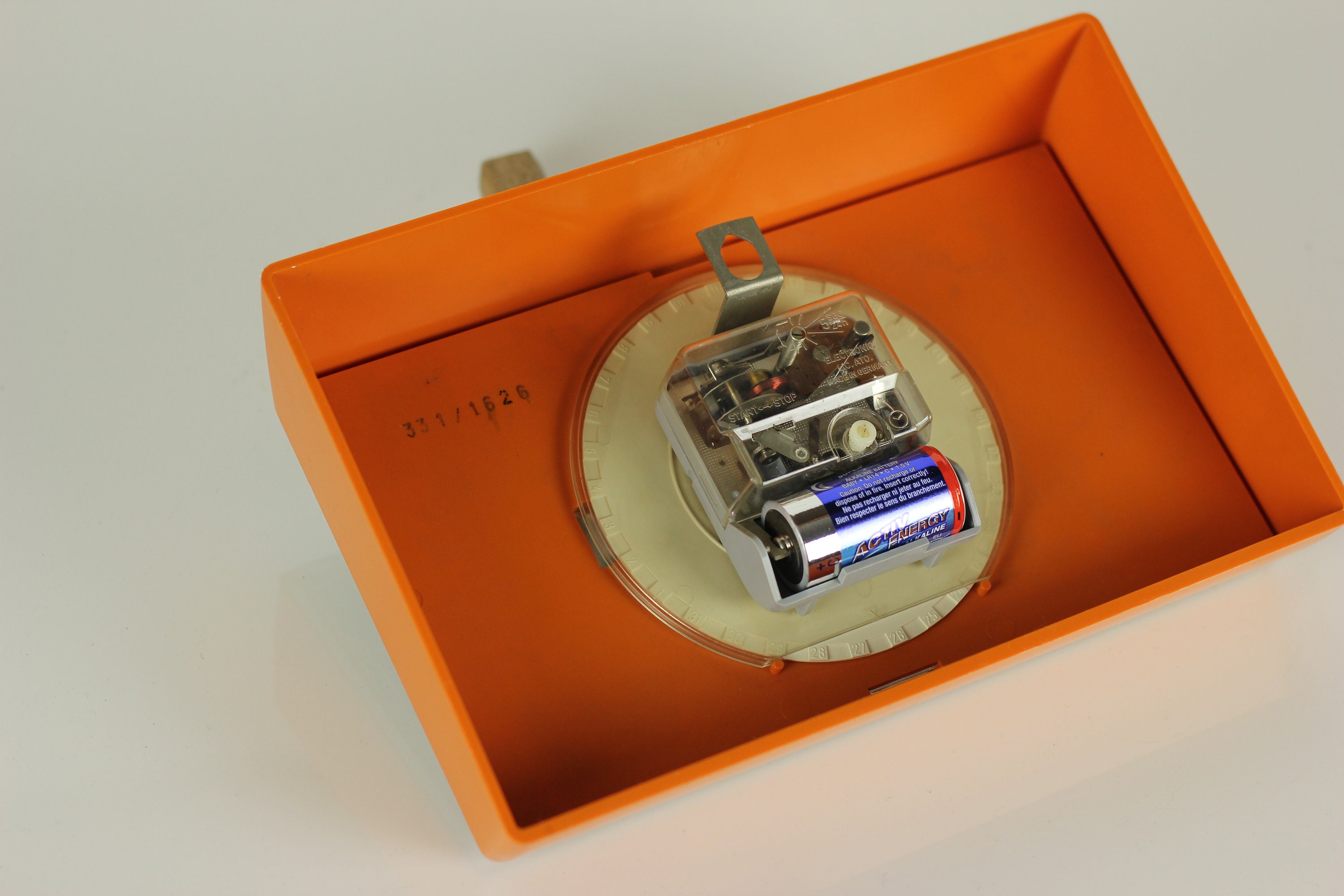 Vintage JUNGHANS Wall Clock 70s Orange Space Age Design Mid Etsy