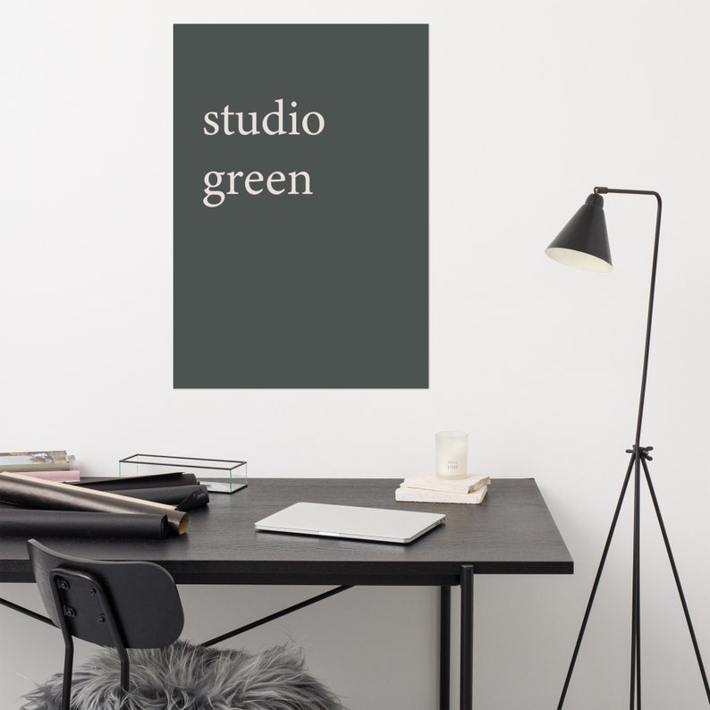 Studio Green Wall Art Print Poster Etsy
