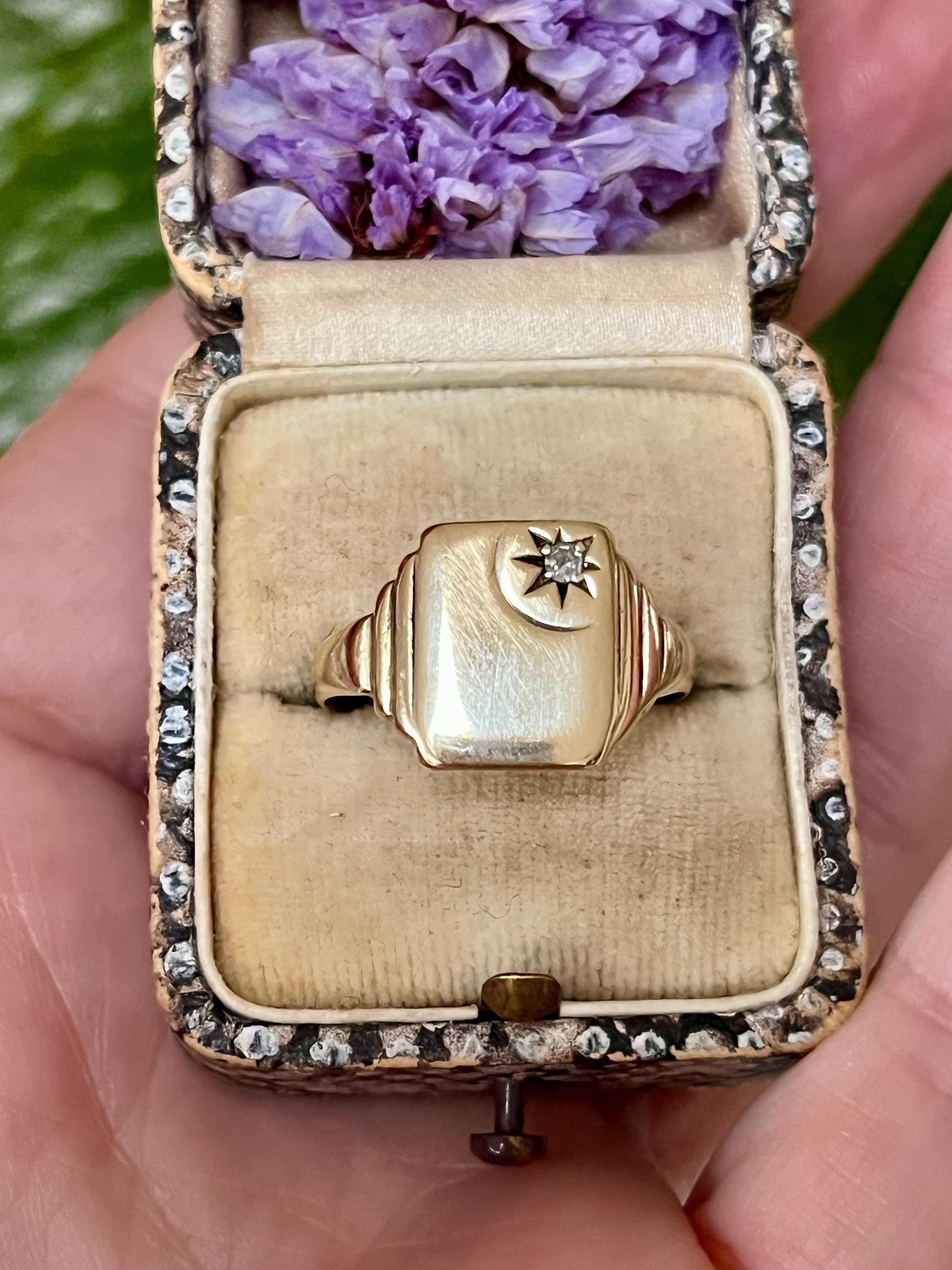 シグネットリング - ビンテージ - Etsy 日本